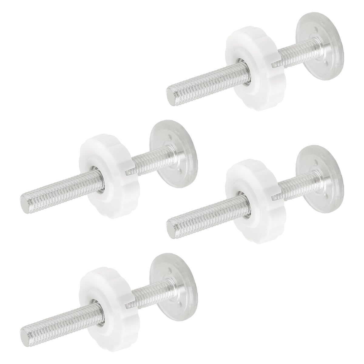 Thyonta 4PCS Security Door Bar Fixing Bolts Durable No-Punch Fixing Screws with a Large Head for Baby Safety Gates Stair Gate Fixing Bolts