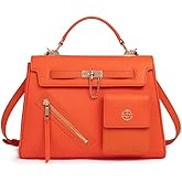 HOZYU Recycled Genuine Leather Purses and Handbags for Women Shoulder Bag Designer Top Handles Crossbody Bag