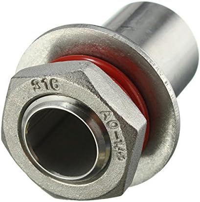 New 1/2Inch Stainless Steel Weldless Bulkhead Fastening Fittings for Homebrew Beer Keg