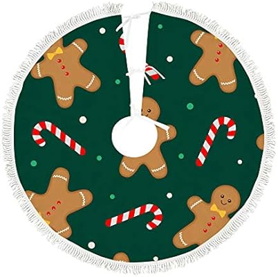 Decorazioni Natalizie Zucchero.Ruchen Gonna Per Albero Di Natale Omino Di Pan Di Zenzero Bastoncino Di Zucchero Decorazioni Natalizie Per La Casa Pelo Corto 48 122 Cm Amazon It Casa E Cucina