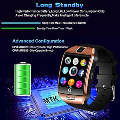 Smart Watch,Smart Watches,Smartwatch for Android Phones, Smart Wrist Watch Touchscreen with Camera Bluetooth Watch Phone Watch Cell Phone Compatible ...