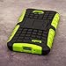 LG Optimus L70 Phone Case, MPERO IMPACT SR Series Kickstand Case for LG Optimus L70 / Realm - Neon Green