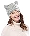 Women's Hat Cat Ear Crochet Braided Knit Caps
