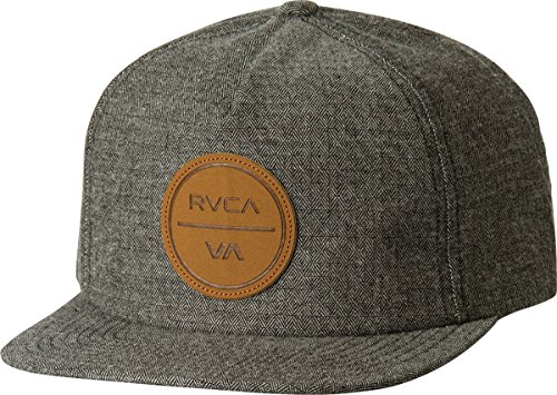 Rvca men s coastal five panel hat, grey, one size