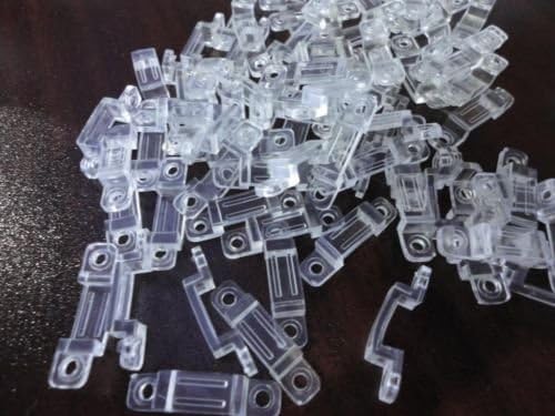 Happyskymall Silicone Mounting Bracket Clip Fastener for Fixing SMD5050 LED Strip Light WS2811 WS2812 WS2812B IP67 or…