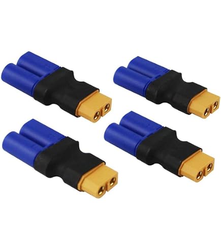 Adaptador De Conector XT90 Macho A XT60 Hembra – Pack De 2 Piezas Para Baterías Y ESC