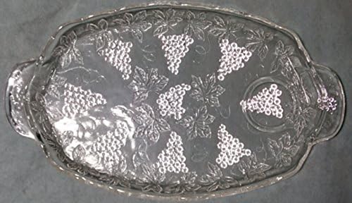 Amazon Com Vintage Anchor Hocking Glass Serving Trays Harvest Grape Everything Else