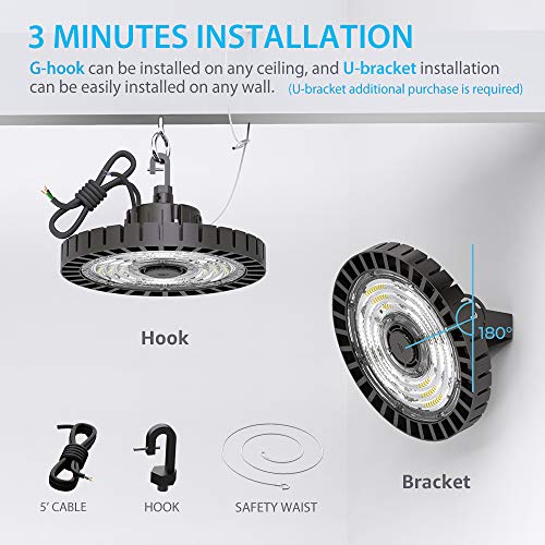 Hyperlite 200W LED High Bay Light 5000K Daylight (for 16 to 20ft