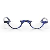 eyebobs - Topless | Premium Reading Glasses for Men and Women | Half Rim Frame | Available in 0.0x - 4.0x
