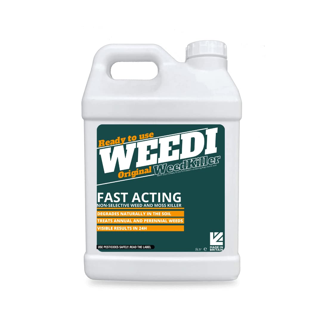 Bio Weed Killer Naturally Degrades Glyphosate Free | Fast Acting | Pet owners 1st choice | VEGAN | Eco Wild Life (5L) Organic WeedKiller
