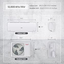 TOSOT 12,000 BTU Mini-Split Air Conditioner, Wifi