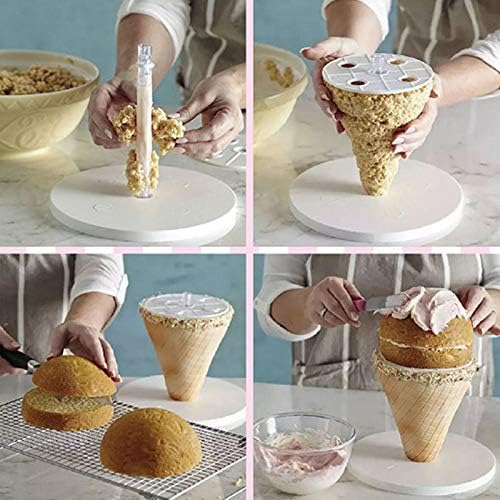 Cypress - 1 Set Cake Frame Multi Tiered Stand Wedding Decoration Baking 3 Layer Cakes Structure Mold - Rustic Tiered Hanging Stand Dried Cake Game Organizer Candle Wall Play Cartons Gold Farmho