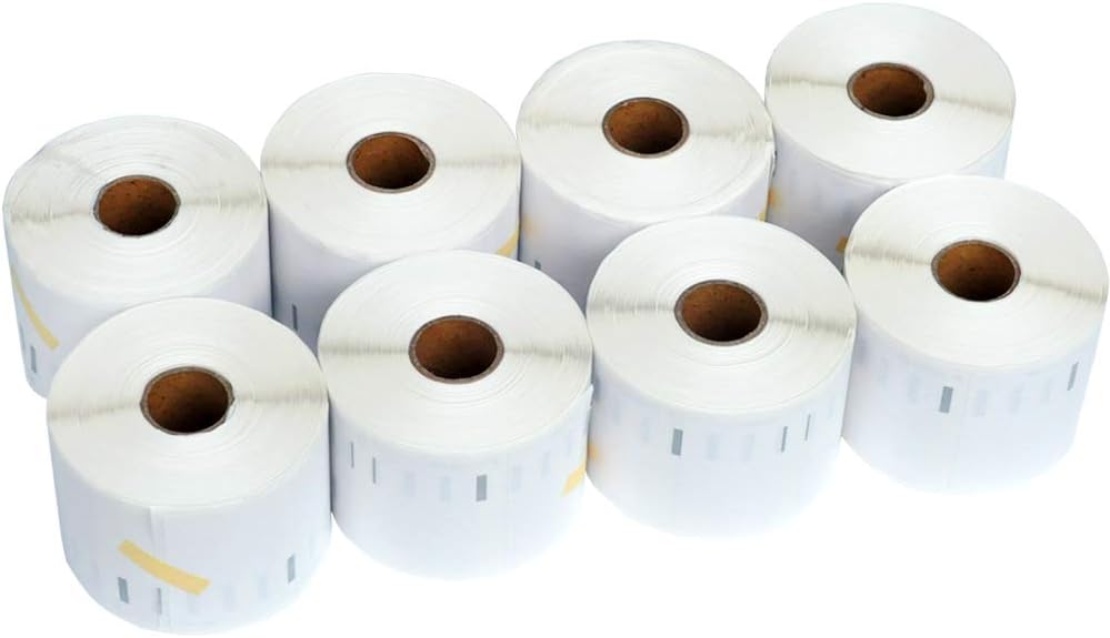 L LIKED 8 Rolls Thermal Labels 57x32mm - 8,000 Multi-Purpose Labels Compatible with DYMO 11354/30334 / S0722540 for LabelWriter 450/4XL