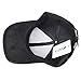 VANCOL Soft Faux Leather Suede Hat Baseball Cap (Black)