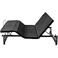 HRVEOCEI Ergonomic Queen Size Adjustable Bed Base, Metal Bed Frame Adjustable Head & Foot Incline, Zero Gravity Electric Bed Frame with Quiet Motor (Queen)