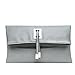 abshoo Women Clutch Purse Evening Faux Leather Clutch Bags (Light Grey)