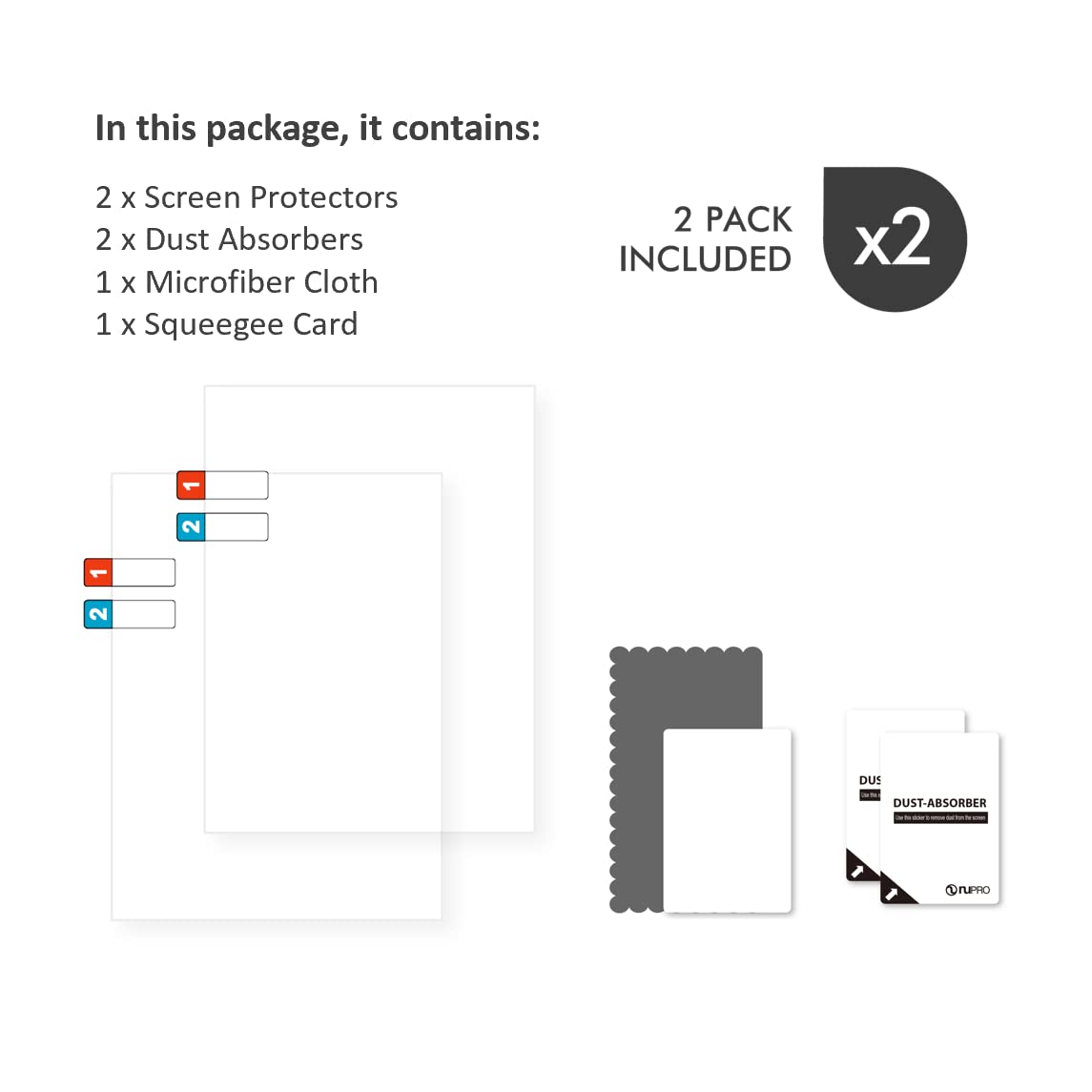 Antiglare Screen Protector (2 Pack), for Amazon Kindle (2022 & 2024 releases)