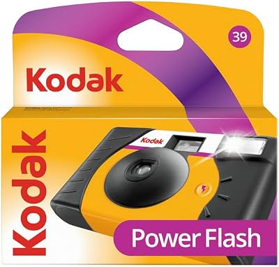 Kodak 3961315 Power Flash Single Use Camera, Auto Flash 4–14.5 ft