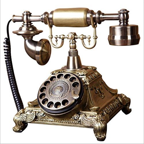 ヨーロッパのレトロなノスタルジックなロータリーダイヤルアンティーク電話創造的なファッションホームリビング