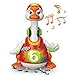 ToyThrill Singing, Dancing Musical Goose Baby Toy - Flashes Lights, Plays 3 Hip Hop Songs, Glides Across Floor - Stimulating, Fun Game for Toddlers and Babies - Orange