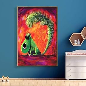 Framed Home Artwork Lovely Kitten for Living Room Bedroom