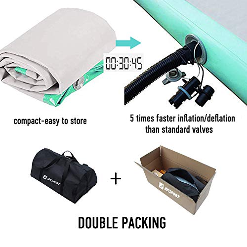 image for AKSPORT Air Track Gymnastics Tumbling Mat Inflatable Floor Mats with E
