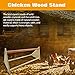 Prosaice Bird Chicken Perch Wooden Stand Playground playstand Hen Handmade Swing Perch Chicken Bite Toy for Medium and Large Bird Parrot Hens Macaw Great Giftthumb 2