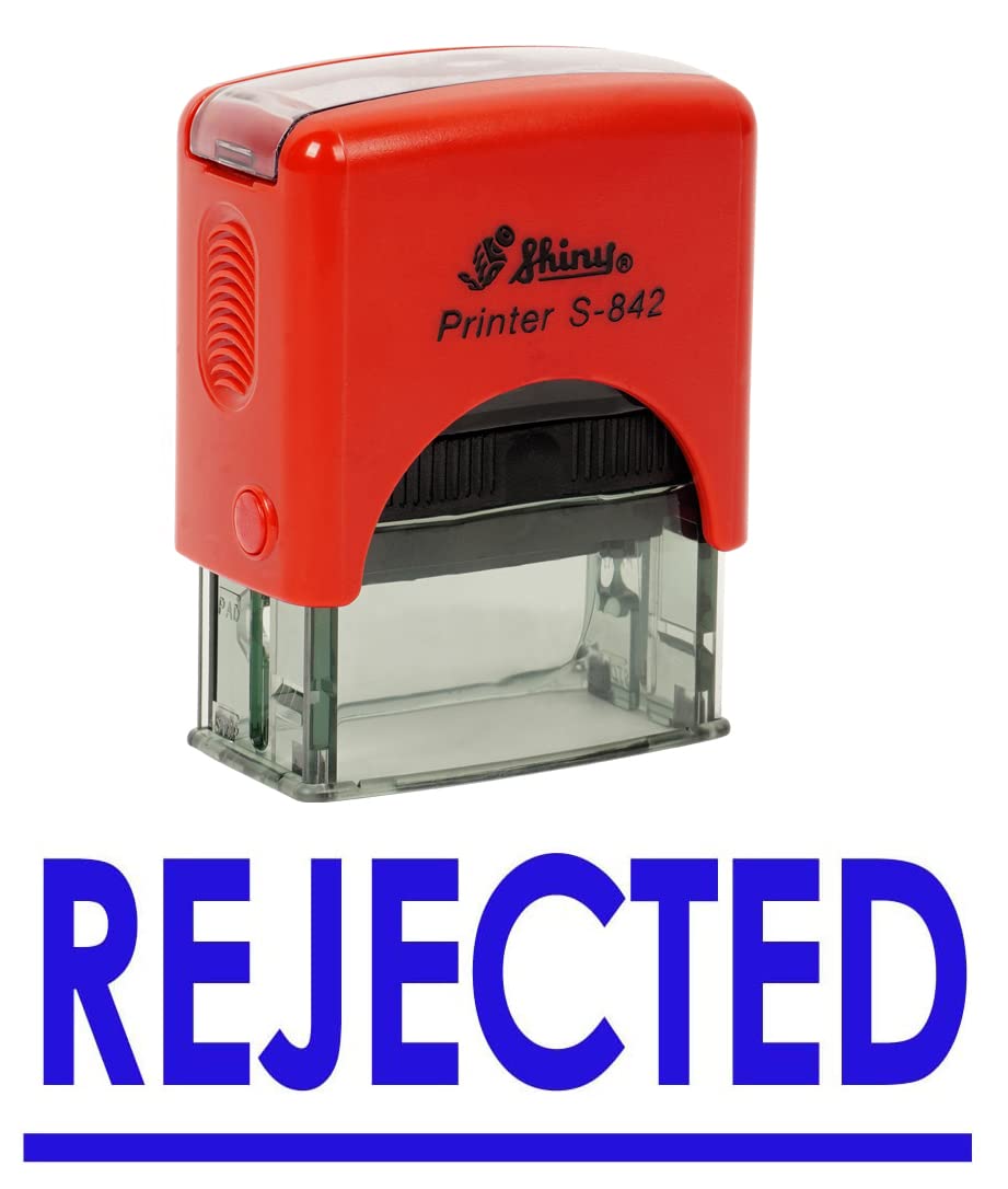 Printtoo Rejected Self Inking Rubber Stamp Office Stationary Custom Shiny Stamp
