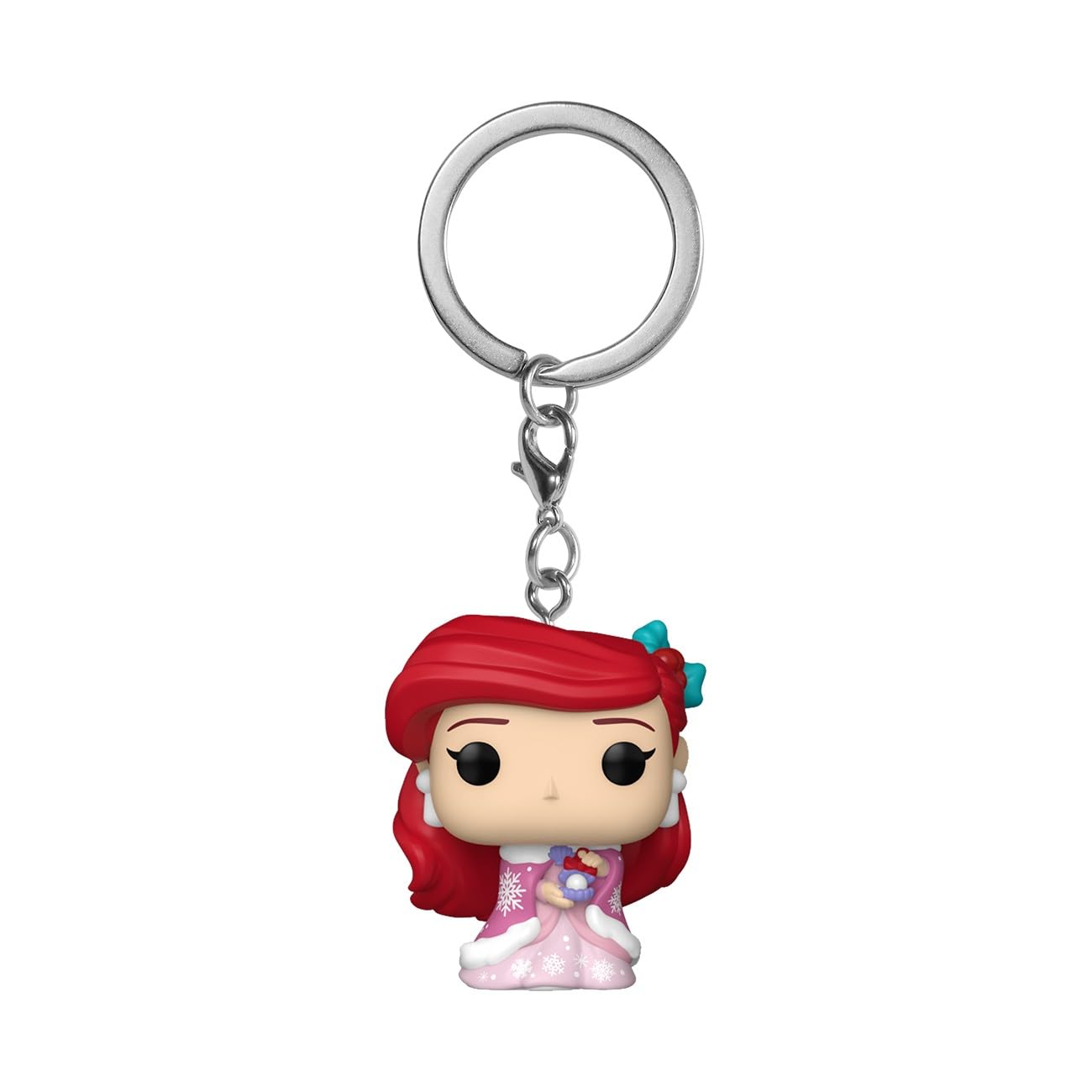 Funko Pop! Keychain: Princess Holiday - Ariel - Disney Princesses Novelty Keyring - Collectable Mini Figure - Stocking Filler - Gift Idea - Official Merchandise - Disney/Pixar Fans - Backpack Decor