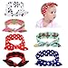 inSowni 6 Pack Boutique Christmas Thanksgiving Fruit Knotted Stretchy Bandana Turban Bow Headbands for Baby Girls Toddlers Infants Kids (6PCS S4)