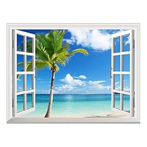 Removable Wall Sticker/Wall Mural (24"x32", Tropical View)