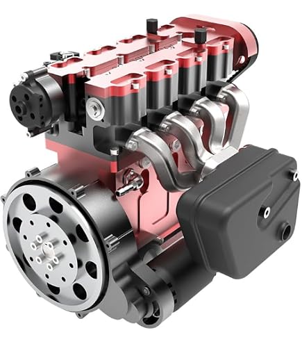 Small Engine Types Twin V-twin Model Engine RETROL V-Twin Mini Engine Model - 4.2CC 4 Stroke ...