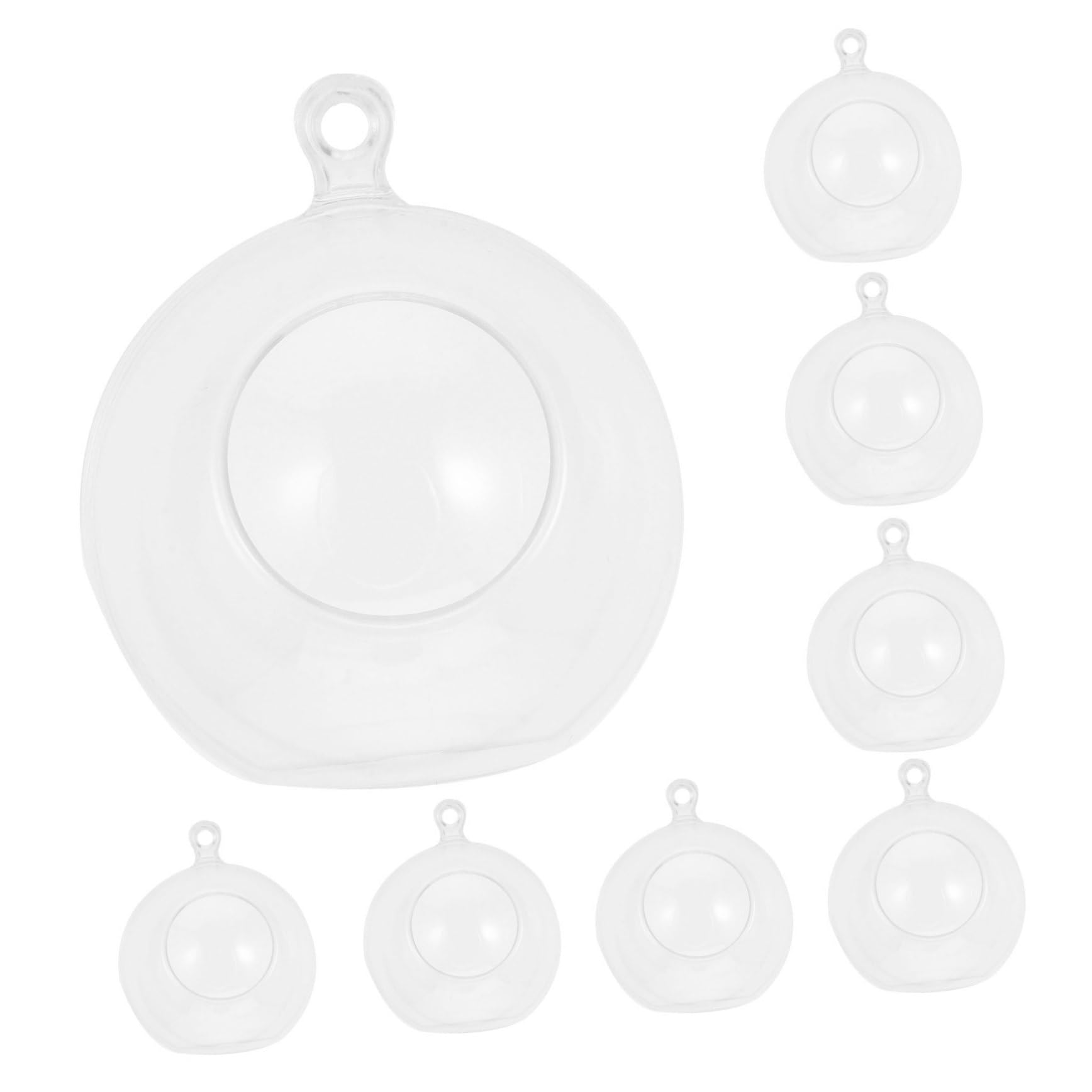 ifundom 12pcs Clear Ornaments Balls Christmas Plastic Fillable Balls Xmas Tree Hanging Balls for Craft Christmas Wedding Party