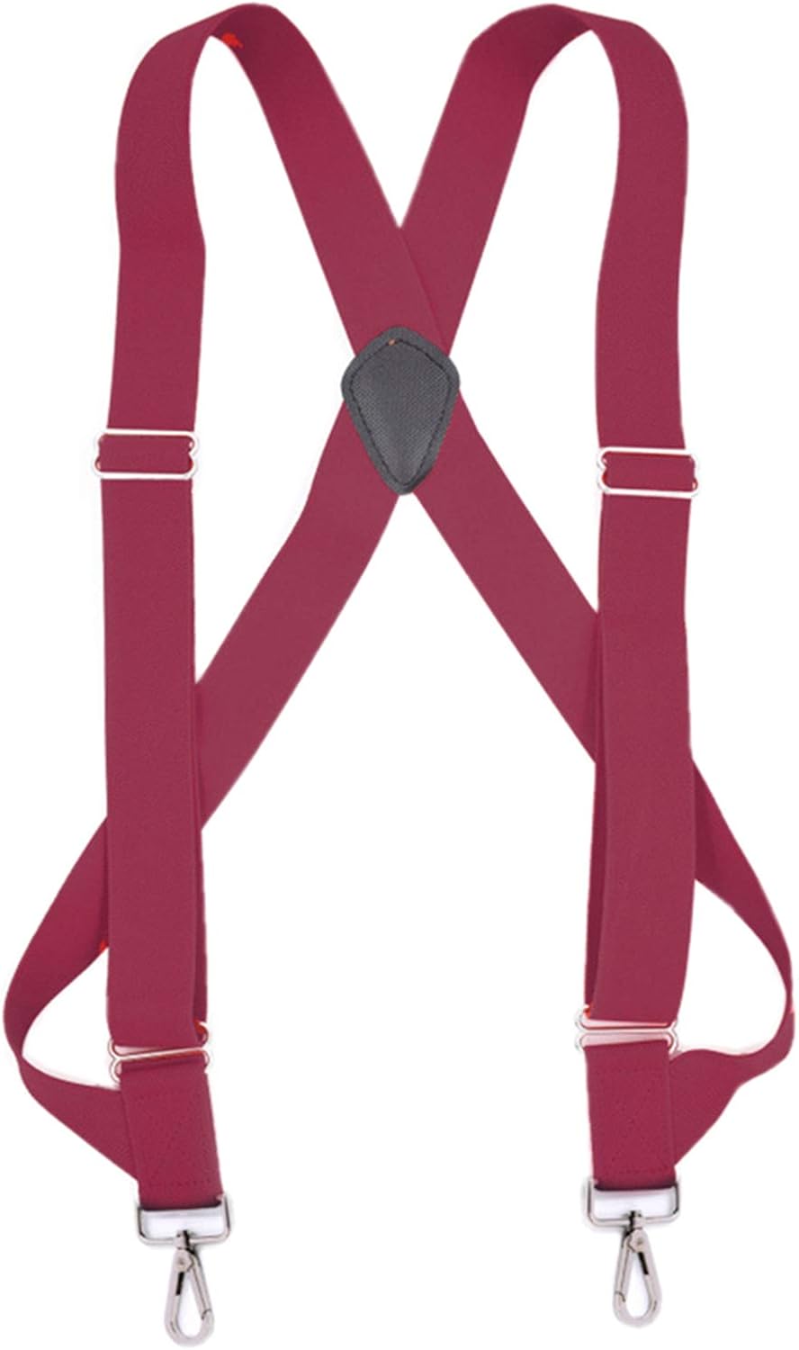 JTCMOJS Mens Trucker Side Clip Suspenders Heavy Duty X Back 1.4" Wide