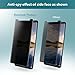 Klearlook Note 8 Privacy Screen Protector, Note 8 Tempered Glass Screen Protector Anti Spy Case Friendly Full Coverage with Back Carbon Fiber Skin for Galaxy Note 8 Screen [Front and Back]