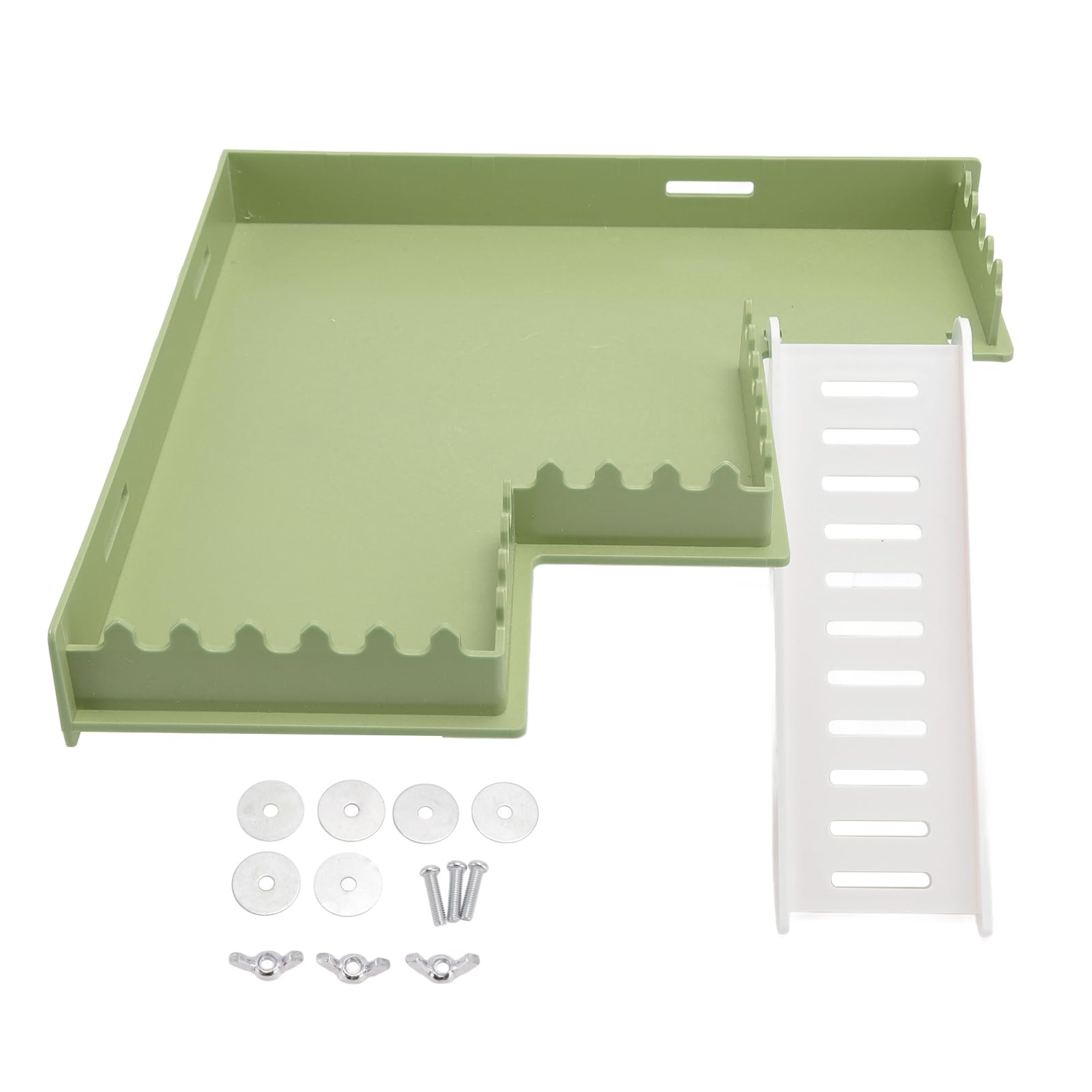 HEEPDD Hamster Platform, Small Animal Climbing Platform for Cage with Ladder Fun Interactive Toy for Sugar Glider Gerbil Dwarf Hamster Golden Bear M Type