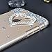 IC ICLOVER for Phone 6/6s Plus Case, Perfect 3D Crystal Rhinestone Diamond Bling Bumper Skin Case Glitter Hard Case Cover -Heart