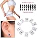YDZN 1 Pair Weight Loss Earrings Healthy Stimulating Acupoints Stud Magnetic Therapy Products (Transparent)