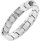 KYOSI Stainless Steels Mens Bracelet Silver Links for Men Fashion Jewelry Bracelet 8.26 inches