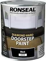 Ronseal Diamond Hard Doorstep Paint 750ml Black Hardwearing view 2