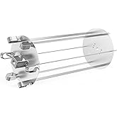 onlyfire Stainless Steel Shish Kebab Skewer Set, Rotisserie Rotating Skewer System for Most Grills
