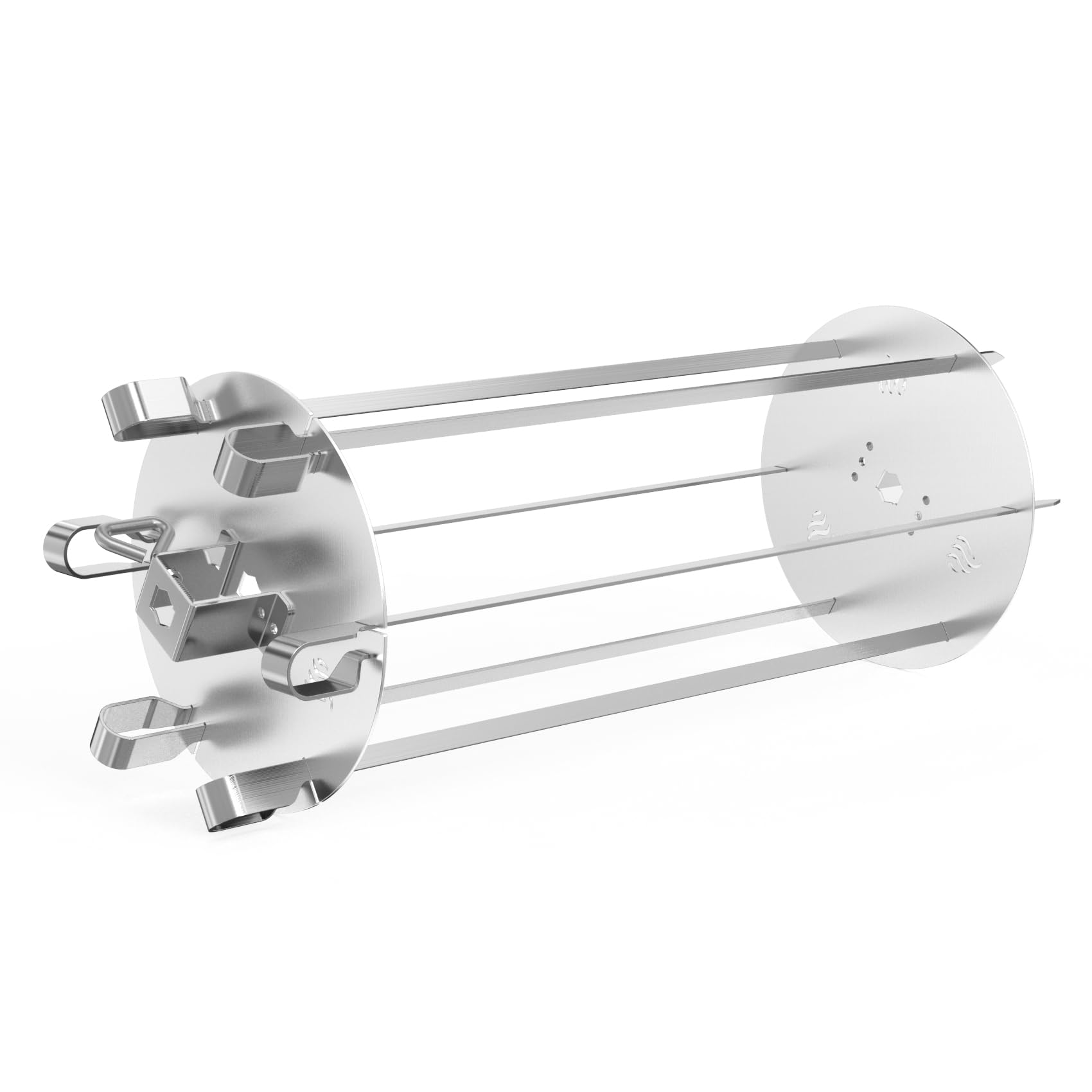onlyfire BRK-6038 Stainless Steel Rotating Skewer System Fits for Any Rotisserie Grill Spit Rods