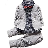 YIKIURL Baby Boy Clothes Toddler Casual Outfits for Children Two Piece Suit Long Sleeve Jacket+Sports Pants