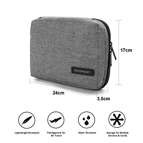4 BAGSMART+Travel+Electronics+Organizer+Charger
