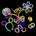 UNOMOR Glow Sticks for Party Supplies, 200 8’’ Glow Sticks with Glow Necklaces for Glow in Dark Party favors with 275 Connectors and Instruction (7 Colors Total 475 PCs)