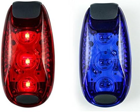 LED Light Safety Clip High Visibility with Velcro Arm Band For Runners, Bikers, Dogs, Walking (2 PACK)