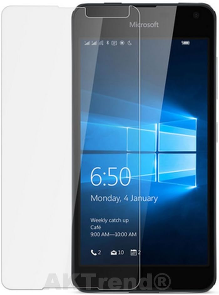 AKTrend® Premium 9H Tempered Glass For Microsoft Lumia 650 Smartphone – Gorilla Glass Screen Protector Protection Film Tempered Glass Screen Protector Screen Film Screen Protector for: Microsoft Lumia 650 Smartphone GlasFolie Für Lumia 650 GlasFolie