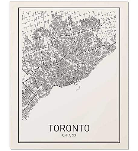 Toronto Map, Toronto Poster, City Map Posters, Modern Map ...