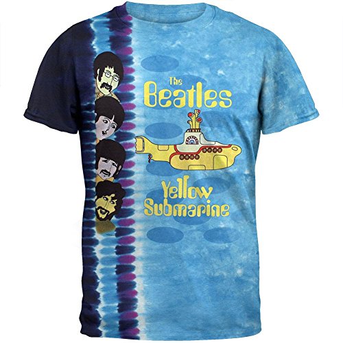Liquid Blue Beatles - Submarine Sidebar Tie Dye T-Shirt - Medium