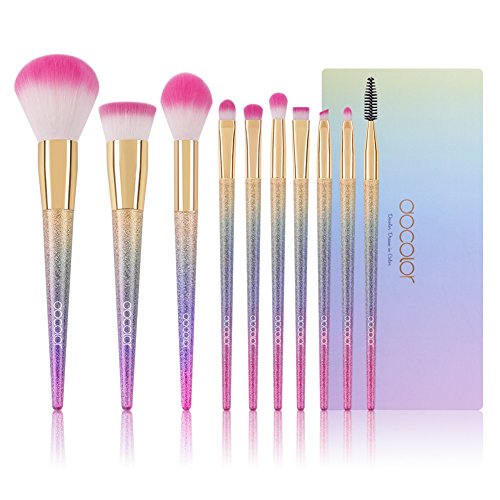 Docolor-Makeup-Brush-Set-10-Piece-Rainbow-Brushes-Foundation-Powder-Eyeshadow-KitsDocolor-Makeup-Brush-Set-10-Piece-Rainbow-Brushes-Foundation-Powder-Eyeshadow-Kits